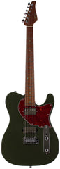 Suhr Select Classic T HH Guitar, Roasted Flamed Neck, Dark Forest Green