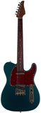 Suhr Select Classic T Roasted, Flamed, Swamp Ash, Ocean Turquoise Metallic, Rosewood - Humbucker Music