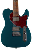 Suhr Select Classic T HH Guitar, Roasted Flamed Neck, Ocean Turquoise Metallic - Humbucker Music
