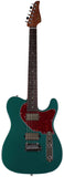 Suhr Select Classic T HH Guitar, Roasted Flamed Neck, Sherwood Green Metallic, Rosewood - Humbucker Music