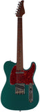 Suhr Select Classic T Roasted, Flamed, Swamp Ash, Sherwood Green Metallic, Maple - Humbucker Music