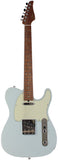 Suhr Select Classic T Roasted, Flamed, Swamp Ash, Sonic Blue, Aged Green - Humbucker Music