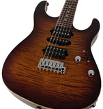 Suhr Modern Plus Guitar, Bengal Burst, Pau Ferro, HSH - Humbucker Music