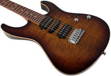 Suhr Modern Plus Guitar, Bengal Burst, Pau Ferro, HSH - Humbucker Music