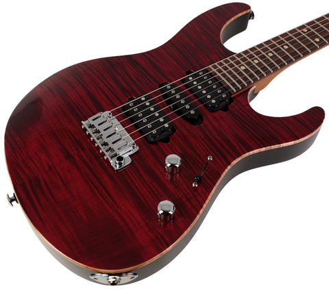 Suhr Modern Plus Guitar, Chili Pepper Red, Pau Ferro, HSH - Humbucker Music