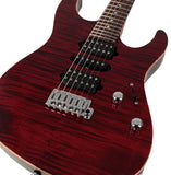 Suhr Modern Plus Guitar, Chili Pepper Red, Pau Ferro, HSH - Humbucker Music