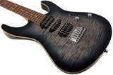 Suhr Modern Plus Guitar, Trans Whale Blue Burst, Pau Ferro, HSH - Humbucker Music