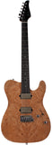 Suhr Select Modern T Mahogany Guitar, Natural Burl - Humbucker Music
