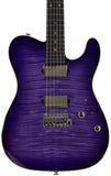 Suhr Select Modern T Mahogany Guitar, Trans Purple Burst - Humbucker Music