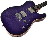 Suhr Select Modern T Mahogany Guitar, Trans Purple Burst - Humbucker Music