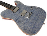 Suhr Select Modern T Mahogany Guitar, Trans Blue Denim Slate - Humbucker Music