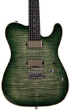 Suhr Select Modern T Mahogany Guitar, Faded Trans Green Burst - Humbucker Music