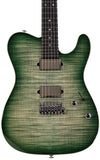 Suhr Select Modern T Mahogany Guitar, Faded Trans Green Burst