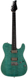 Suhr Select Modern T Mahogany Guitar, Bahama Blue - Humbucker Music