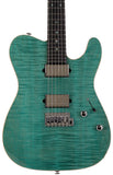 Suhr Select Modern T Mahogany Guitar, Bahama Blue - Humbucker Music