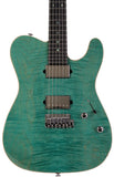 Suhr Select Modern T Mahogany Guitar, Bahama Blue - Humbucker Music