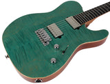 Suhr Select Modern T Mahogany Guitar, Bahama Blue - Humbucker Music
