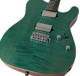 Suhr Select Modern T Mahogany Guitar, Bahama Blue - Humbucker Music
