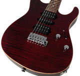 Suhr Modern Plus Guitar, Chili Pepper Red, Pau Ferro, HSH - Humbucker Music