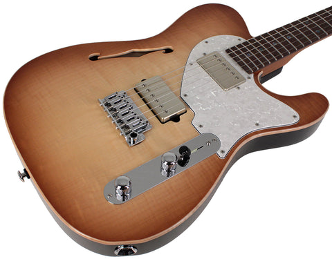 Suhr Select Alt T Guitar, Natural Burst - Humbucker Music