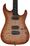 Suhr Select Standard Mahogany HH Guitar, Quilt Natural Burst - Humbucker Music