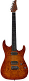 Suhr Select Standard Mahogany HH Guitar, Burl Suhr Burst - Humbucker Music