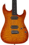 Suhr Select Standard Mahogany HH Guitar, Quilt Suhr Burst - Humbucker Music
