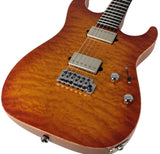 Suhr Select Standard Mahogany HH Guitar, Quilt Suhr Burst - Humbucker Music