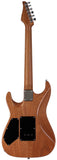 Suhr Select Standard Mahogany Guitar, Burl Natural Burst - Humbucker Music