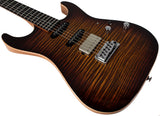Suhr Select Standard Mahogany Guitar, Bengal Burst - Humbucker Music