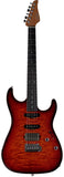 Suhr Select Standard Mahogany Guitar, Quilted Inferno Burst
