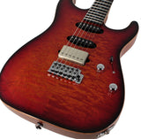 Suhr Select Standard Mahogany Guitar, Quilted Inferno Burst - Humbucker Music