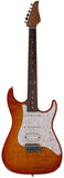 Suhr Standard Plus Guitar, Trans Honey Amber Burst, Pau Ferro