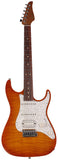 Suhr Standard Plus Guitar, Trans Honey Amber Burst, Pau Ferro