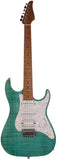 Suhr Standard Plus Guitar, Bahama Blue, Roasted Maple - Humbucker Music
