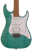 Suhr Standard Plus Guitar, Bahama Blue, Roasted Maple - Humbucker Music