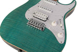 Suhr Standard Plus Guitar, Bahama Blue, Roasted Maple - Humbucker Music