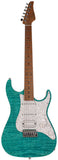 Suhr Standard Plus Guitar, Bahama Blue, Roasted Maple - Humbucker Music