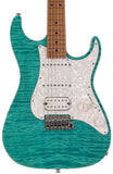 Suhr Standard Plus Guitar, Bahama Blue, Roasted Maple - Humbucker Music