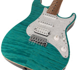 Suhr Standard Plus Guitar, Bahama Blue, Roasted Maple - Humbucker Music