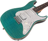 Suhr Standard Plus Guitar, Bahama Blue, Pau Ferro - Humbucker Music
