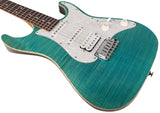 Suhr Standard Plus Guitar, Bahama Blue, Pau Ferro - Humbucker Music
