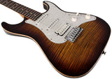 Suhr Standard Plus Guitar, Bengal Burst, Pau Ferro - Humbucker Music
