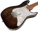 Suhr Standard Plus Guitar, Bengal Burst, Roasted Maple - Humbucker Music