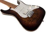 Suhr Standard Plus Guitar, Bengal Burst, Roasted Maple - Humbucker Music
