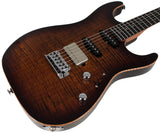 Suhr Select Standard Mahogany Guitar, Bengal Burst - Humbucker Music