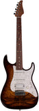 Suhr Standard Plus Guitar, Bengal Burst, Pau Ferro - Humbucker Music