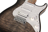 Suhr Standard Plus Guitar, Trans Charcoal Burst, Roasted Maple - Humbucker Music