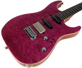 Suhr Select Standard Mahogany Guitar, Quilted Magenta Pink Stain - Humbucker Music