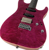 Suhr Select Standard Mahogany Guitar, Quilted Magenta Pink Stain - Humbucker Music